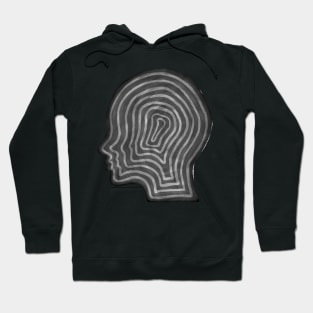 Abstract head profile Hoodie